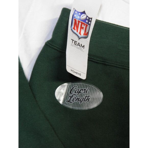 Green Bay Packers Green NFL Team Apparel Sweatpants Carpi Lenght Womens Size L - Picture 3 of 4